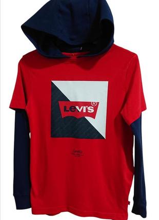 Оригинальный хлопковый худи на подростка levi's оригинал
