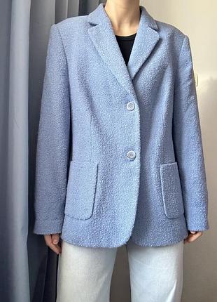 Шерстяной пиджак букле винтаж