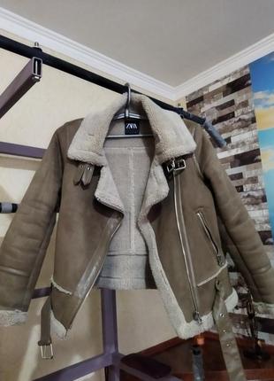 Дубленка zara