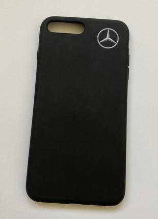 Чохол на телефон iphone накладка mercedes' benz amg чорного кольору айфон 7 плюс / 8+