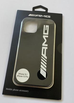 Чехол накладка на айфон 12 / 12 pro amg mercedes benz оригинал