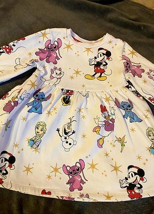 Тепла сукня від disney для дівчинки 98 см 2-3 роки