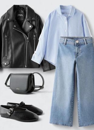 Новинка! стильная кожаная куртка-косуха zara. испания.