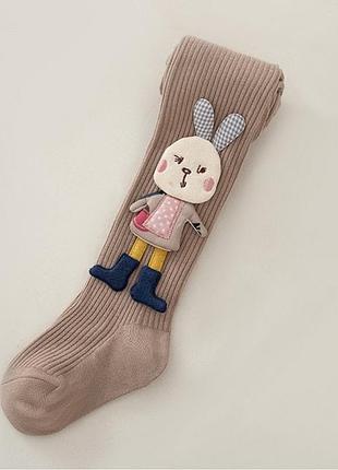 Колготи для дівчинки з зайчиком