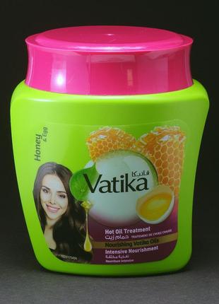 Питающая маска для волос с медом и яйцами dabur vatika honey&egg mask Fixer 500 мл