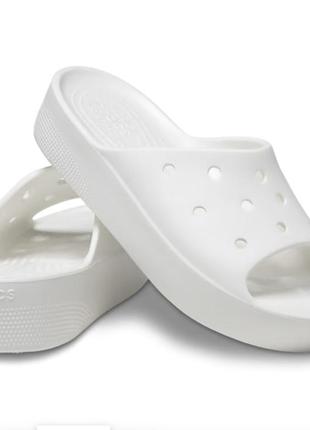 Шлепанцы на платформе crocs w8 w9