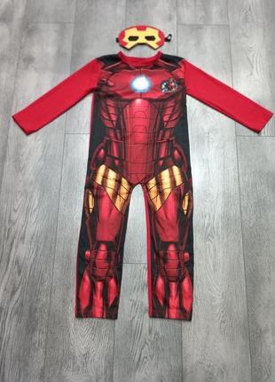 Костюм железного человека айронмен iron man железный человек на возраст 4-5 лет + маска