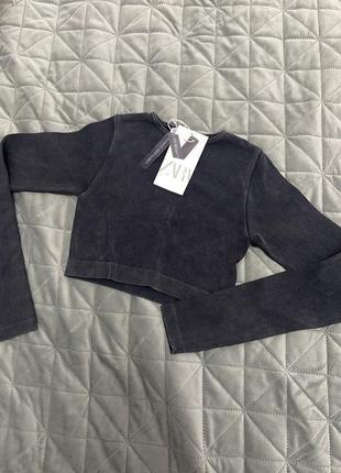 Топ zara в рубчик