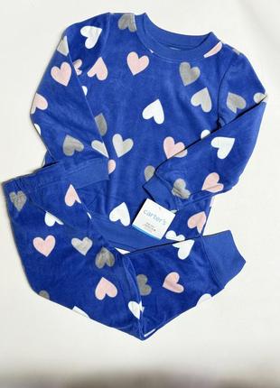 Флисовая пижама carters на девочку 5 лет