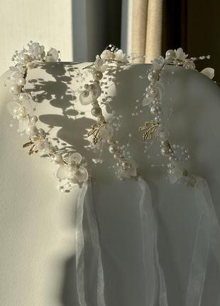 Віночок на рочок, причастя, випускний, діадема, дитячий вінок /обідок / обруч