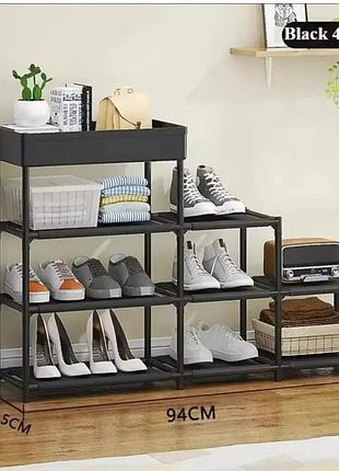 Полиця для взуття 4 вертикальні полиці and-10 yh9804-4