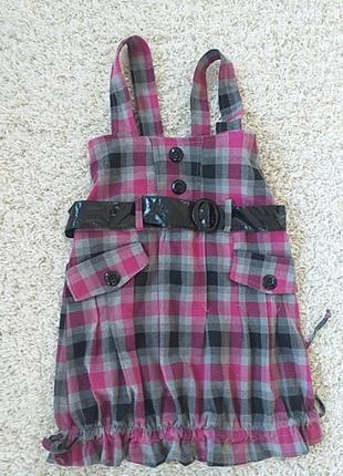 Сарафан в клетку