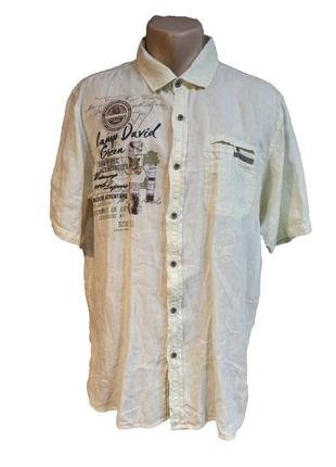 Camp david чоловіча сорочка з льону розмір l