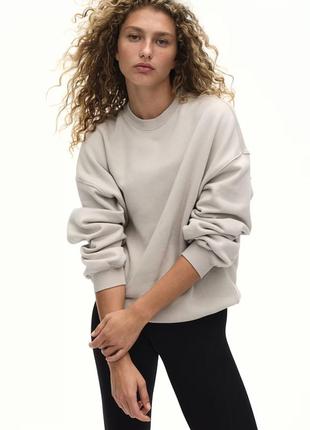 Кофта на флісі бежева h&m