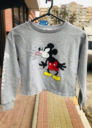 Фото 510 укороченный свитшот на флисе h&m на рост 146-152