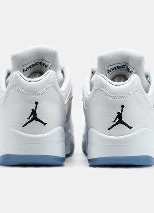 Nike air jordan 5 low metallic white2 фото