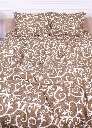 Двоспальний комплект постільної білизни 180х220 "вензель"