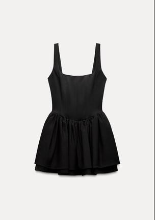 Платье зара zara коктельное мини мины xs корсетное