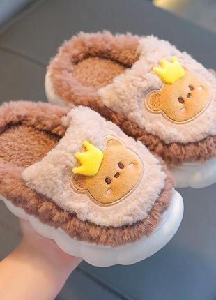 Домашні капці з ведмедиком 🧸