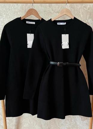 Шикарное платье трикотаж zara испания 4