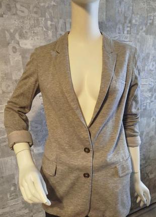 Мягкий жакет из лиоцелла и коттона от massimo dutti