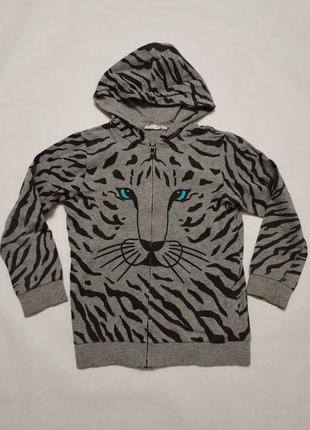 Кофта пайта толстовка зип тигр kappahl