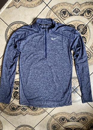 Мужская кофта лонгслив свитшот спортивная кофта nike element half zip long sleeve dri-fit