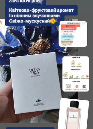Zara ultra juice 90мл в коробці оригінал іспанія