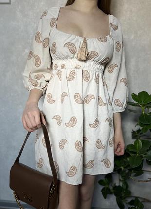 Платье натуральный лён