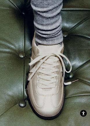 Кросівки взуття zara золотого кольору кеди 34 р 22см
