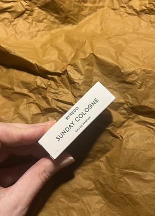 Byredo sunday cologne