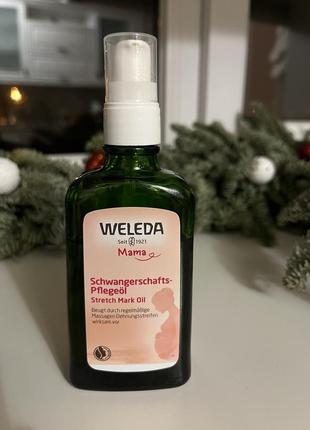 Масло для профилактики растяжек weleda mama stretch mark oil, 100 мл