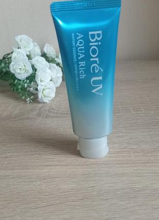 Biore uv aquaquery watery essence - водонепроницаемая эссенция на водной основе,япония.2 фото