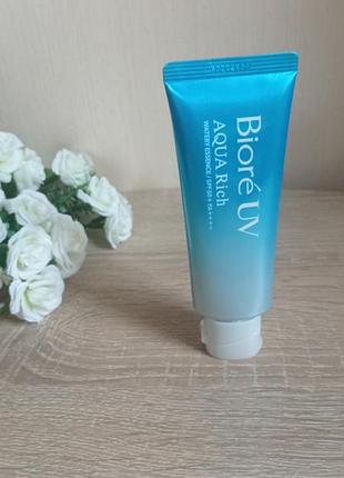 Biore uv aquaquery watery essence - водонепроницаемая эссенция на водной основе,япония.4 фото