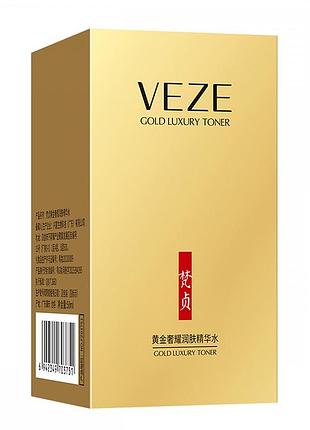 Омолаживающий тонер с частицами золотая veze gold luxury line carving toner 50 мл