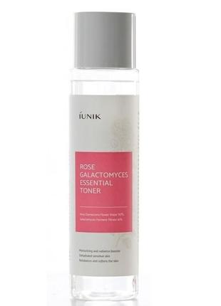 Увлажняющий тонер с экстрактом розы iunik rose galactomyces essential toner 200 мл