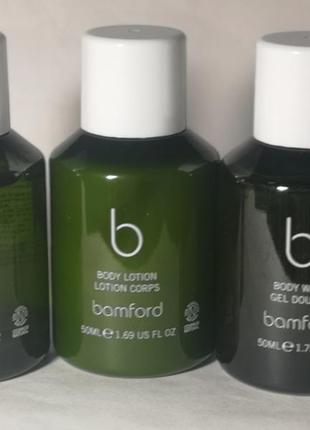 Гель для душа и ванной bamford geranium hand and body wash та лосьон для тіла, 3 * 50 мл