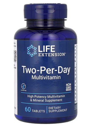 Life extension, таблетки для приема дважды в день, 60 таблеток
