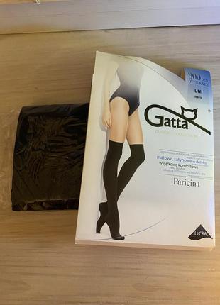 Жіночі утеплені капронові панчохи (надколінки, високі гетри) gatta 300 den