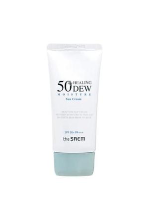 Солнцезащитный крем the saem healing moisture sun cream spf 50+ pa++ 50мл