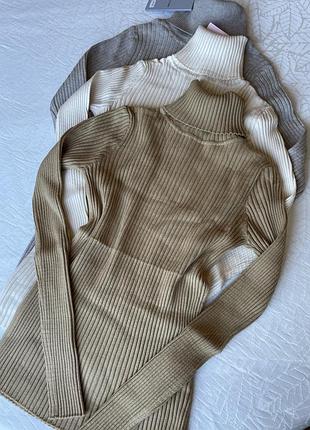 Новый женский гольф в рубчик