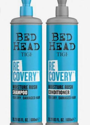 Набір для сухого й пошкодженого волосся tigi bed head recovery moisture rush  600ml.