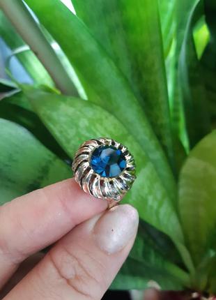 Кольцо кольцо кольца стекло, американский винтаж, регулируется, немного следы времени