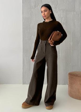 Стильные и качественные брюки брюки палаццо шерсть