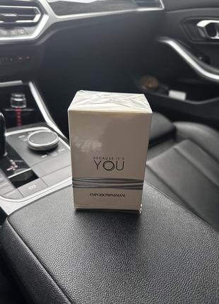 Парфум emporio armani because it´s you 100 мл ( нові, оригінал запаковані )