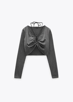 Топ з декольте zara