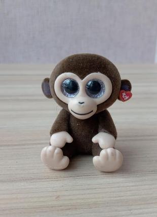 Флоковые фигурка обезьяна ty beanie baby boos - mini boos