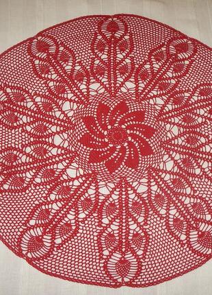 Декоративна серветка скатертина 73см ручна робота