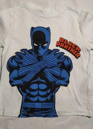 Футболка marvel black panther (черная пантера)