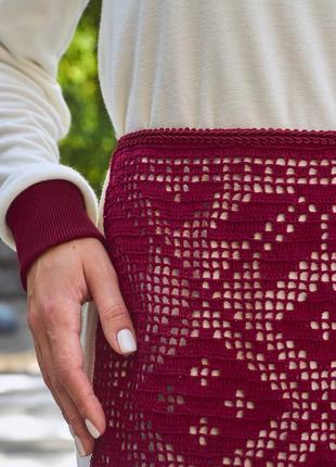 Украинский фартушек предохраняет фартук прекращающий крючком ручная работа крючковки...